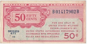 US MPC 50 Cents Series 471 Choice Extra Fine Condition - Picture 1 of 2