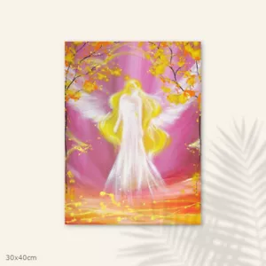 Angel Home Decor "Protected by Love" - Spiritual Wall Pictures, Acrylic Painting - Picture 1 of 11