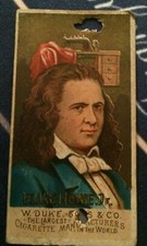 1888 W. Duke Sons & Co. Great Americans (N76) #NNO Elias Howe Cigarette Card