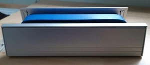 12 Zoll silber eloxierte Briefplatten mit Graphitfutter 302 x 70 mm - Holztüren - Bild 1 von 5