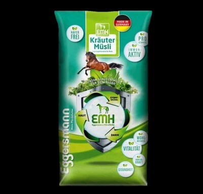 Eggersmann EMH KRÄUTER Müsli 20 kg Pferdefutter Immunsystem Atemwege Husten - Bild 1 von 3