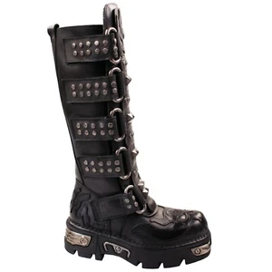 Stivali alti unisex New Rock M266 New Reactor Demon borchie 7008 - Foto 1 di 15