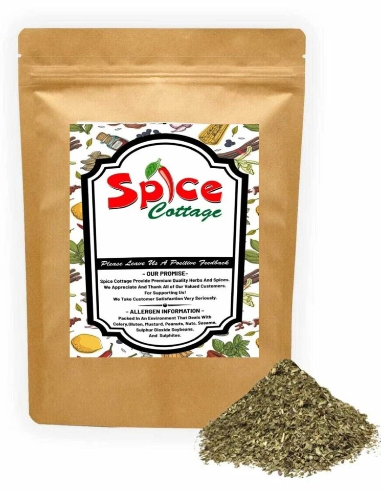SPICE-COTTAGE Tulsi Leaves Dried Premium Quality Holy Basil Organically Grown Free UK P&P