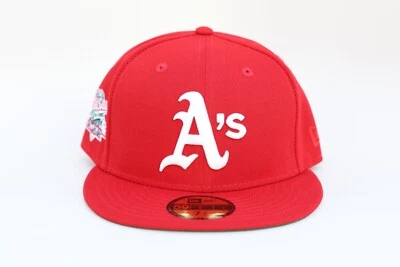 Oakland A's Red 1989 World Series MLB New Era 59fifty Reggie Jackson Sz 7 7/8 - Image 1 of 4
