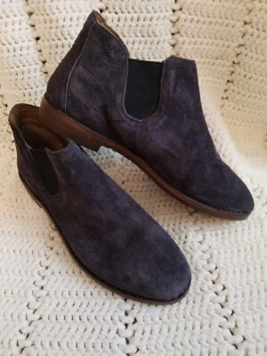 NUEVO BOTÍN CHELSEA MUJER TRASK AZUL MARINO GAMUZA TACÓN APILADO SUELA VIBRAM 6,5M Foto 1 de 4