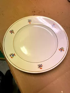 Plato antiguo plano redondo marca Sarreguemines Digoin - Imagen 1 de 5