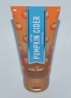 1 BATH & BODY WORKS SPICED PUMPKIN CIDER SHOWER GEL WASH TRAVEL SIZE 2.5OZ HONEY - Image 1 of 4