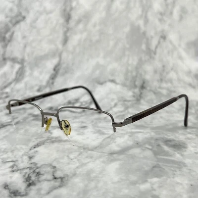 Gant G Balsa Eyeglasses Rectangle Gunmetal Gray Half Rim Frames 53-18-145 - Image 1 of 4