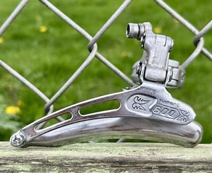 Shimano 600 Arabesque Front Derailleur 28.6 Clamp Vintage Road Bike Double 1970s - Picture 1 of 7