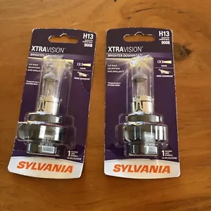 2-PACK SYLVANIA H13 9008 XTRAVISION HALOGEN HEADLIGHT BULBS 12.8v 55W/65w NEW - Picture 1 of 2