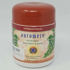 Baño y máscara de barro de arcilla india ayurvédica Auromere para cuerpo y cara, 16 oz EXP 8/28 - Imagen 1 de 8