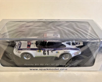 1/43 Spark 1977 Porsche 911 RS #61 S3437 NEW White Blue Red Diecast SP49 - Image 1 of 4