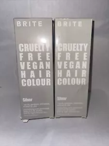 Brite Hair Color *2 PACK* Semi Permanent SILVER Cruelty Free Vegan NEW - Picture 1 of 1