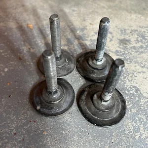 Vintage adjustable Metal Furniture Feet Table Chair Legs - Picture 1 of 4