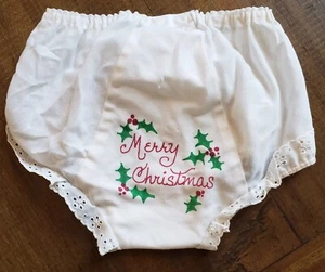 Rare 60s Isaacson Carrico of El Campo Girls Diaper Cover Panties sz 4  Christmas - Picture 1 of 3