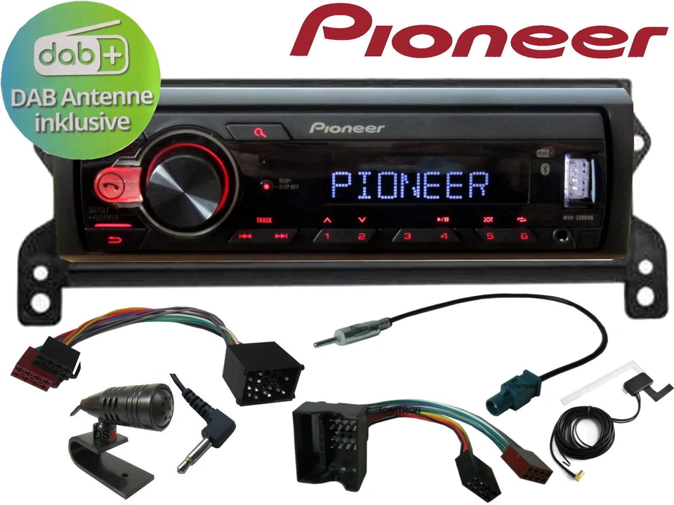 PIONEER DAB+ Antenne inkl. Bluetooth USB Radio für BMW Mini R50 R52 R53 bis 2008 - Bild 1 von 4