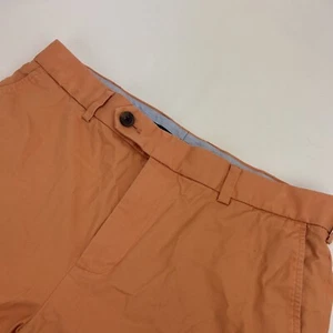 Pantalones Brooks Brothers Milano para hombre naranja algodón frente plano W34/L34 - Imagen 1 de 7