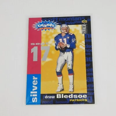  1995 COLLECTORS CHOICE YOU CRASH THE GAME SILVER SET 10/17 DREW BLEDSOE C9  - Image 1 of 2
