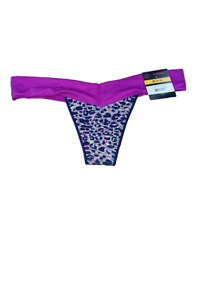 NWTS No Boundaries Purple Cheetah Sissy Thong Panty Underwear Size Medium 6 - Image 1 of 3