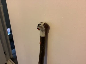Brown Airedale Terrier walking stick - Picture 1 of 2