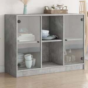 Sideboard Betongrau 102x37x75,5 cm Holzwerkstoff - Bild 1 von 11
