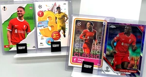 4 Liverpool Topps Total Football❤️Alonso Van Dijk Mac Allister Konate Nummeriert - Picture 1 of 5
