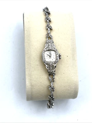 Reloj para mujer Villereuse oro blanco 14K diamante 17 joyas 18 gramos Foto 1 de 4