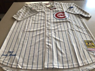 Camiseta deportiva Mitchell & Ness Cooperstown Collection 1969 Cubs Ernie Banks - XL para hombre Foto 1 de 4