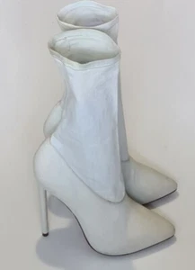 Yeezy Season 4 Bleached Denim Stiletto Boots Blue uk 5 eu 38 - Picture 1 of 6