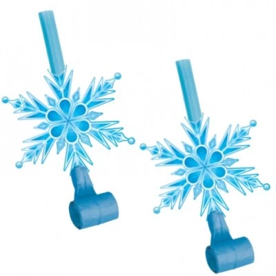 Snow Princess Blowouts com medalhão pacote com 8 5,25" decoração de festa de inverno - Imagem 1 de 2