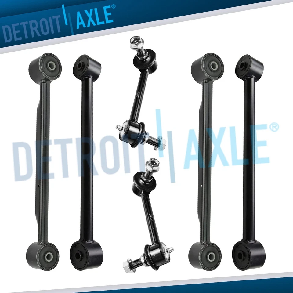 6pc Rear Upper Lower Control Arms Sway Bar for Trailblazer Envoy XL Rainier SSR - Image 1 of 4