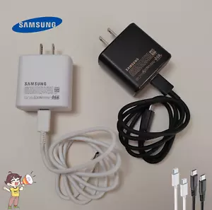 Genuine Samsung 45W Super Fast Charger Adapter USB-C Cable Galaxy S24 S23 Ultra✅ - Picture 1 of 13
