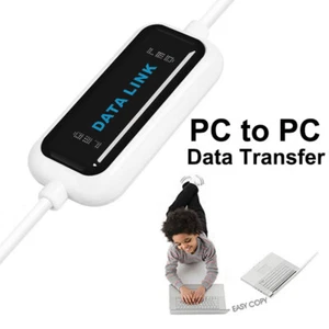 Direct PC To PC Copy Share USB Cable Two Computers File Transfer Sync Data Link - Picture 1 of 11