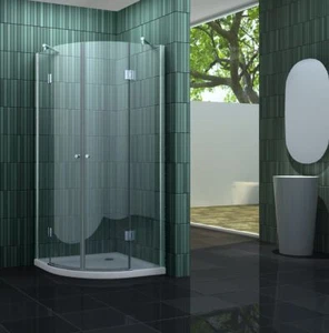 Duschkabine CLARABO Glas Dusche Duschwand Duschabtrennung Duschtrennwand - Bild 1 von 10