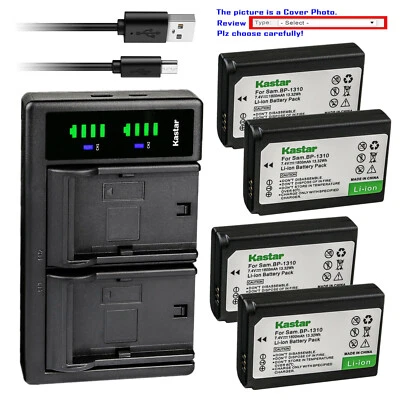 Cargador USB Kastar Batería LTD2 para Cámara Samsung BP1310 BC1310 y Samsung NX20 Foto 1 de 4