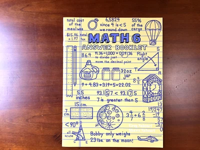 Teaching Textbooks Math 6 Answer Booklet - Image 1 of 4