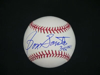 RON SANTO SIGNED BASEBALL WITH "342 HRS" INSCRIPTION JSA COA *B1320 - Image 1 of 4