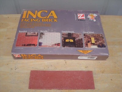 Z-Brick Inca Facing Brick - 20 Red Bricks Covers 4 Sq. Ft. Wall Covering  - NEW - Image 1 of 4