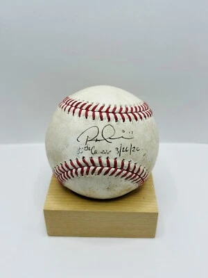 Rhys Hoskins 85th Career Home Run Ball Autographed w/ Inscription - Phillies,COA - Image 1 of 2