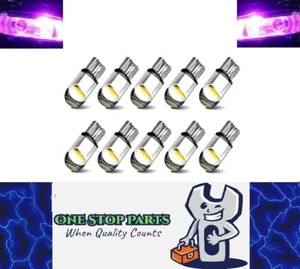 10 x Purple Pink T10 LEDs Dome Gel COB Ideal Parker Dome and Dash Lights (10pcs) - Picture 1 of 7