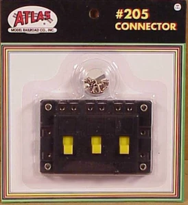 Atlas #205 Connector - 3 single pole, single throw (on-off) switches - HO,N,O - Picture 1 of 1
