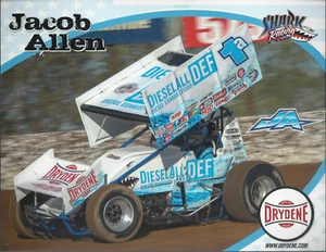 Tarjeta postal Jacob Allen #1A 2019 ""diesel todo definición"" World of Outlaws Sprint Car - Imagen 1 de 1