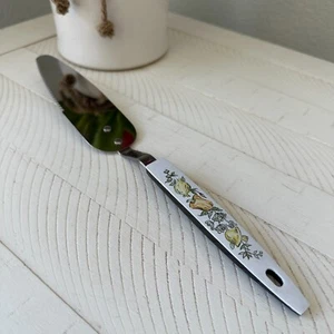 Vintage Cheese Spatula Knife Spreader Stainless Steel Made in USA Veggie Design - Picture 1 of 9