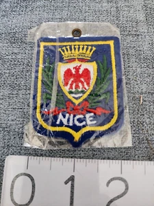 Vtg Nice France Coat Of Arms Embroidered Patch In Original Packaging - Picture 1 of 2