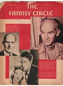 Orson Wells Ernie Pyle Joan Fontaine The Family Circle Magazine November 5 1943 - Picture 1 of 2