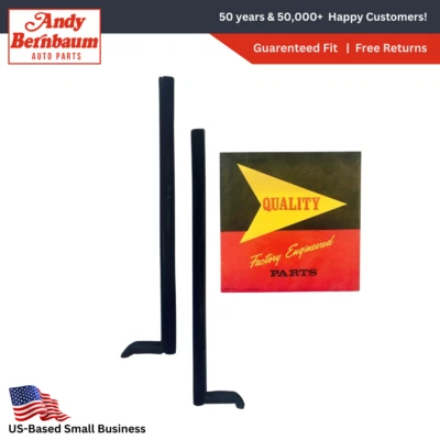 Par de sellos de goma divisor impermeabilizante ventana cuarto DeSoto 1957-1959 Foto 1 de 4