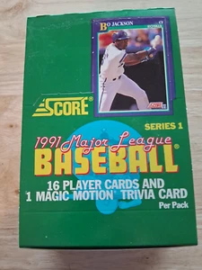 Score Major League Baseball Series 1 Box 1991 MLB spedizione gratuita - Foto 1 di 3