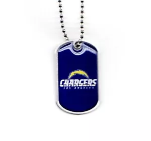 Los Angeles Chargers Domed Dog Tag Necklace - Picture 1 of 1