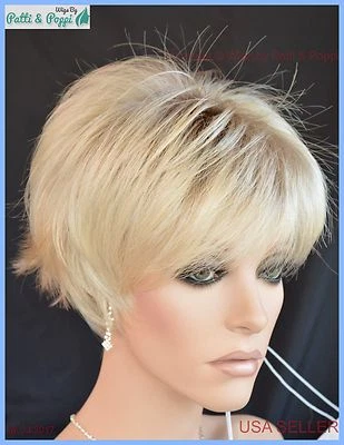 IVY | Peluca Gorra Clásica Noriko *Champagne R* Lindo Aspecto Elegante Corta Vendedor de EE. UU. Foto 1 de 4