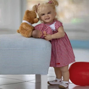 26" Finished Reborn Baby Dolls Vinyl Toddler Girl Dolls Rooted Hair Handmade Toy - Picture 1 of 3
